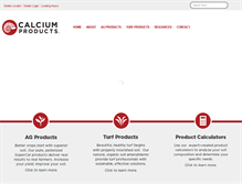 Tablet Screenshot of calciumproducts.com